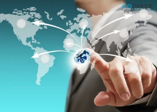 A finger pointing at a world map AI-generated content may be incorrect.