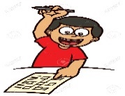 Boy Answering Crossword Puzzle Cartoon Illustration Royalty Free SVG, Cliparts, Vectors, And Stock Illustration. Image 68542307.