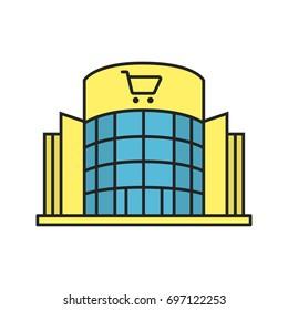 Shopping Centre Linear Icon Mall Building Stock Vector (Royalty Free) 690927751 | Shutterstock
