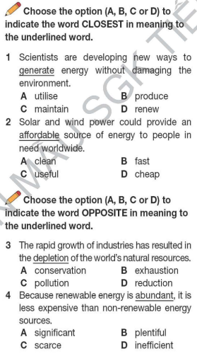 Tiếng Anh 12 Bright Unit 6 Vocabulary Expansion