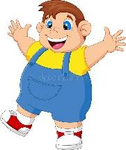 Cartoon Happy Fat Boy Waving Stock Vector - Illustration of cartoon, chubby: 217445382