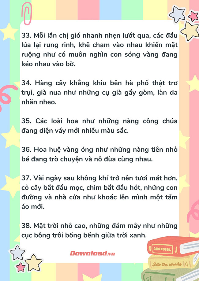 Cách làm câu so sánh trong văn miêu tả