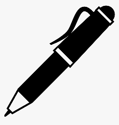 Transparent Broken Pencil Png - Pencil Emoji Black And White, Png Download - kindpng