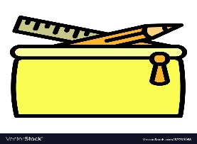 Pencil case icon outline style Royalty Free Vector Image