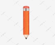 Stationery Supplies Realistic Orange Pencil, Children S Stationery, Pencil Without Rubber PNG Transparent Clipart Image and PSD File for Free Download