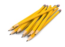 Pack of Yellow Pencils - Some with Erasers on the Back End Stock Illustration - Illustration of erasers, pack: 161212214