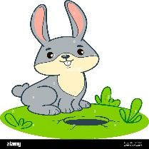 Cute rabbit cartoon. Bunny clipart vector illustration Stock Vector Image & Art - Alamy