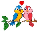 couple birds in love - Clipart World