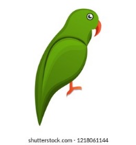 Green Parrot Icon Cartoon Green Parrot Stock Vector (Royalty Free) 1218061144 | Shutterstock