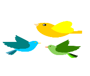 Spring three Birds drawing free image download