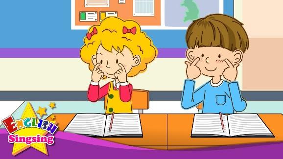 Touch your eyes. Sit down. (Imperative sentence) - English song for Kids - Enjoy the song - YouTube