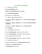 BÀI 3: RỄ CÂY - CÂU HỎI VÀ ĐÁP ÁN THỰC VẬT DƯỢC môn Thực vật dược | Trường Đại Học Y Dược Thái Bình