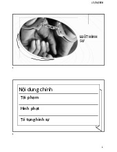 Chương 3.2 Luật hình sự môn Pháp luật đại cương  | Học viện Nông nghiệp Việt Nam