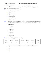 Đề thi thử tốt nghiệp THPT 2025 môn Toán bám sát đề minh họa - Đề 42