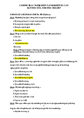 Trắc nghiệm Ôn tập Môn Marketing căn bản | Trường Đại học Kinh tế, Đại học Huế