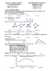 Đề cuối kỳ 1 Toán 8 năm 2024 – 2025 phòng GD&ĐT TP Hải Dương