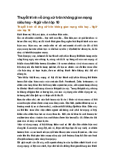 Thuyết trình về ứng xử trên không gian mạng siêu hay - Ngữ văn lớp 10