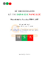 Đề thi tham khảo đánh giá năng lực môn Tiếng Anh năm 2024