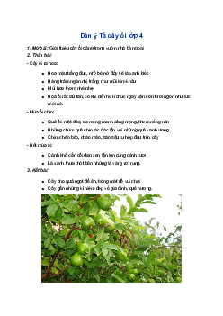 Tả cây ổi trong vườn nhà em đạt điểm 10, 9 | Tập làm văn lớp 4