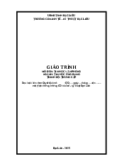 Giáo trình Tin học văn phòng