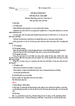 Bài 19: Lôgarit - Giáo án Toán 11 Kết nối tri thức