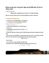 Động năng là gì? Công thức động năng? Điều kiện để vật có động năng - Vật lí 10