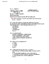 Câu hỏi trắc nghiệm môn Văn hiến Việt Nam| Trường Đại học Văn Hiến