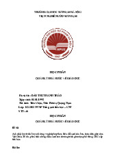 Giải Pháp Đổi Mới Toàn Diện | Môn Quản lý Nhà nước về giáo dục - Đại học Sư phạm Hà Nội 2