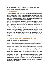 Học ngoại trú là gì? Quyền, nghĩa vụ của học sinh, sinh viên học ngoại trú