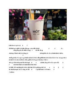 Lý do chọn đề tài tiểu luận