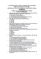 Tài liệu trắc nghiệm - Giáo Dục Quốc Phòng-An Ninh | Đại học Công nghiệp Thực phẩm Thành phố HCM