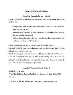 Soạn bài Con gái của mẹ - Chân trời sáng tạo 6