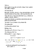 Tài liệu ôn tập Ánh xạ