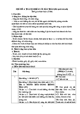Hoạt động trải nghiệm - Chủ đề 4:Trách nhiệm với bản thân
