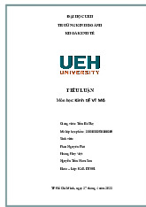 Tiểu luận về tình hình lạm phát ở Việt Nam | Môn kinh tế vĩ mô