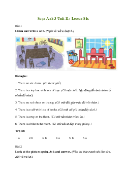Giải Tiếng Anh lớp 3 Unit 11: Lesson Six | Family and Friends