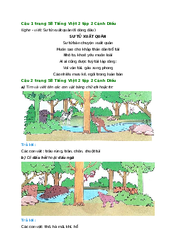 Giải SGK môn Tiếng việt 2 - Bài 25: Nghe - viết: Sư tử xuất quân (5) | Cánh Diều