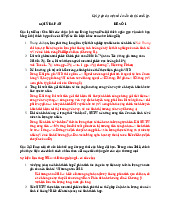 Gợi ý đáp án cho một số đề ôn tập - Môn Quản trị Học - Đại Học Kinh Tế - Đại học Đà Nẵng