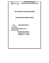 Đồ án Công Nghệ Phần Mềm: Xây Dựng Website Bán Quần Áo 20DTHA