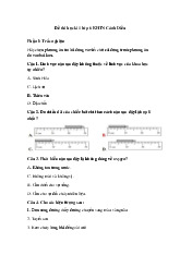 Đề thi học kỳ 1 môn Khoa học tự nhiên lớp 6 năm học 2024 - 2025 - Đề số 3 | Bộ sách Cánh diều