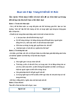 Soạn bài Trình bày ý kiến về một vấn đề có tính thời sự trong đời sống của lứa tuổi học sinh hiện nay | SGK Ngữ Văn 9 Kết nối tri thức (Tập 1)