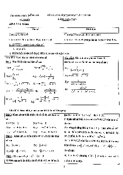 Đề cương ôn tập học kỳ 1 Toán 10 năm 2018 – 2019 trường THPT Đống Đa – Hà Nội