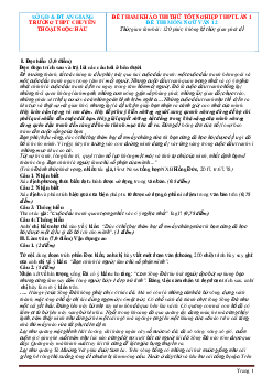 Đề thi thử tốt nghiệp THPT 2021 Ngữ Văn trường chuyên thoại ngọc hầu lần 1 (có đáp án)