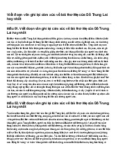 Viết đoạn văn ghi lại cảm xúc về bài thơ Mẹ của Đỗ Trung Lai hay nhất | Ngữ văn 7