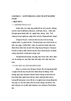 Công nghệ phần mềm app Shoppefood