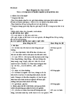 Giáo án Hoạt động trải nghiệm lớp 4 Tuần 29 + 30 | Kết nối tri thức