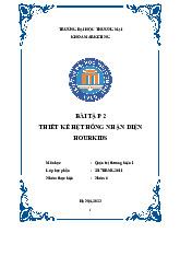 Thiết kế hệ thống nhận Hourkids | Bài tập quản trị thương hiệu