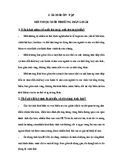 Câu hỏi ôn tập môn Môi trường hàng hải | Đại học Công nghệ Giao thông vận tải