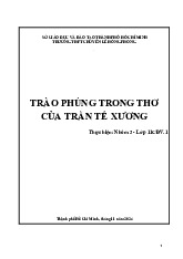 TRÀO PHÚNG TRONG THƠ TRẦN TẾ XƯƠNG - NHÓM 3 LỚP 11CĐV