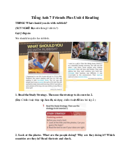 Tiếng Anh 7 Friends Plus Unit 4 Reading